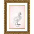 thumbnail image 1 of Fay, Mela 13x18 Gold Ornate Wood Framed with Double Matting Museum Art Print Titled - Pink Duckling I, 1 of 4