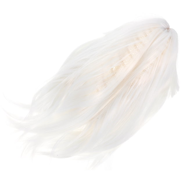 Peluca de bobo de mujer peluca recta corta peluca de pelo sintético de la peluca de alta temperatura de fibra bobo wig con red de pelo (estilo aleatorio)