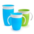 thumbnail image 1 of Munchkin Miracle 360 Trainer and Sippy Cup Set, 7 y 10 onzas, paquete de 3, azul/verde Munchkin NA, 1 of 3