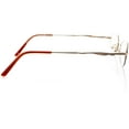 thumbnail image 3 of Womens Optical Eyewear - Oval Shape, Titanium Full Rim, Shiny Gold Harvest, 3 of 4