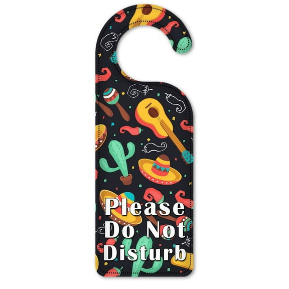 Do Not Disturb Door Knob Hanger Sign - Viva Mexico
