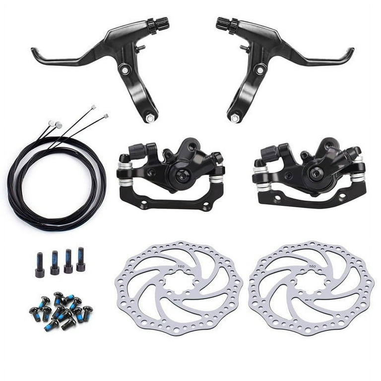 BAMILL Mountain Bike Bicycle Mechanical Disc Brake Front Rear Set With 160mm Rotors Walmart