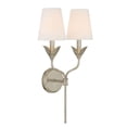 thumbnail image 4 of 562-SA Crystorama Lighting Broche - 2 Light Wall Sconce-21 Inch Tall and 12 Inch Wide-Antique Silver Finish, 4 of 7