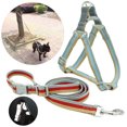 thumbnail image 1 of Flmtop Pet Dog Puppy Reflective Harness Chest Strap Adjustable Leash Traction Rope Pink, 1 of 8