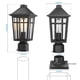 thumbnail image 3 of Outdoor Post Lights Darkaway, paquete de 2 unidades, aluminio impermeable, 3 of 8