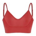 thumbnail image 2 of OGLCCG Adjustable Sports Bra for Women,Low Back Running Workout Bra for Fitness, Supportive Wireless Seamless Yoga Bras,Red, 2 of 5