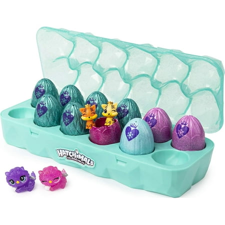Hatchimals CollEGGtibles, Jewelry Box Royal Dozen 12-Pack Egg Carton with2 Exclusive Hatchimals (Styles May Vary)