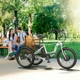 thumbnail image 5 of ANCHEER Electric Tricycle for Adults,24" Folding Electric Trike,3 Wheels Electric Bicycle Bikes,350W Step-Thru Etrike with 48V/499Wh Removable Battery,15.5MPH & 55Miles Electric Bike UL2849, 5 of 13