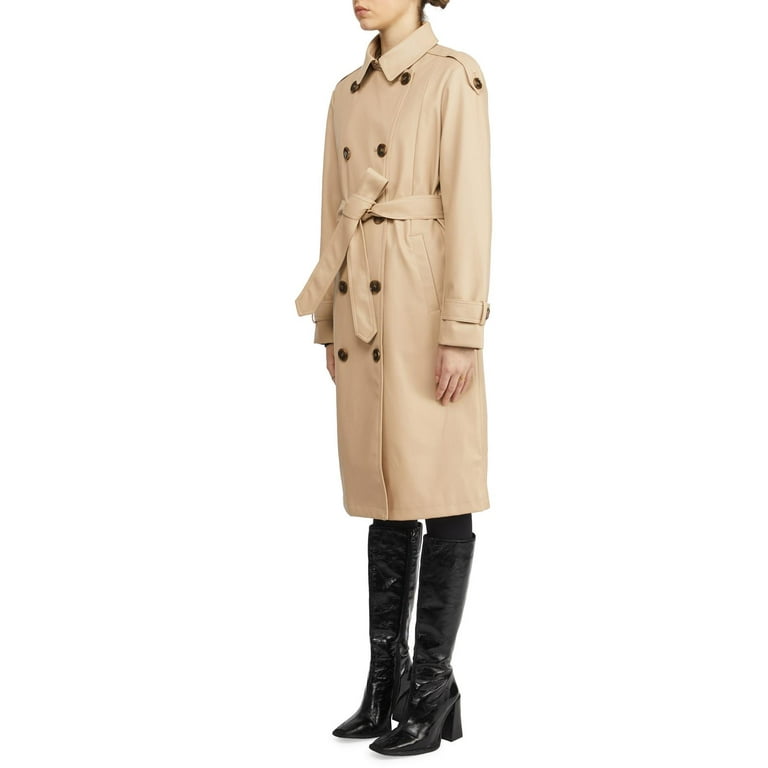 Burberry mid length hot sale trench coat women's