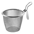 thumbnail image 2 of Visland Fine Mesh Strainer High Capacity Handheld Anti-scalding Wall Mounted Anti-rust Filter Kitchen Utensils Stainless Steel Big Mesh Dumpling Noodle Strainer Household Supplies, 2 of 7