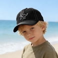 thumbnail image 2 of Tisuna Washed Dinosaur Baseball Cap For Kids Cartoon Adjustable Toddler Hat Fashion Retro Boys Girls Casual Golf Tennis Sun Hat Black, 2 of 4