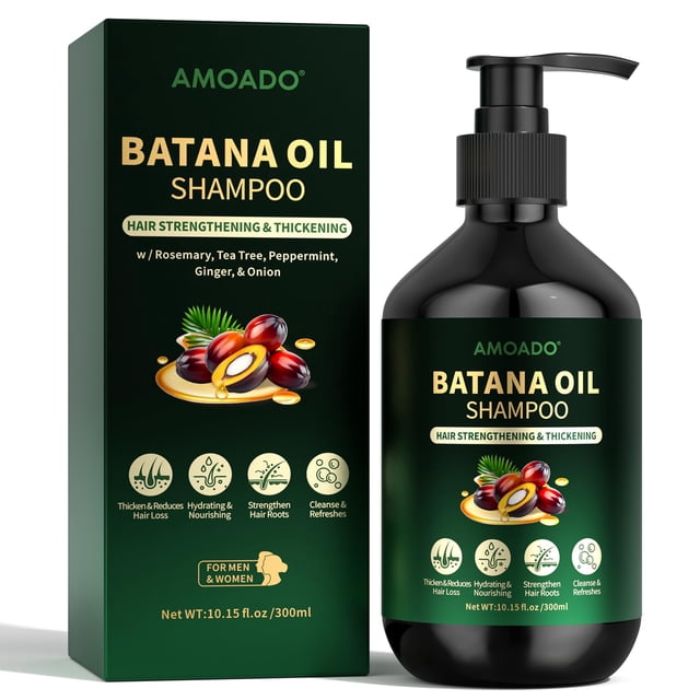 Champú AMOADO Aceite de batana para el crecimiento del cabello, 300 ml, sin sulfatos
