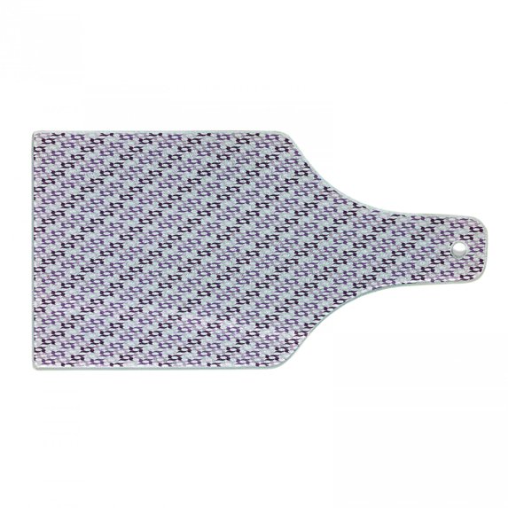 Pinwheel Cutting Board, Swirling Graphic Floral Petals Bloom Meadow Flourish Concept, Decorative Tempered Glass Cutting and Serving Board, in 3 Sizes, by Ambesonne