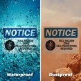 thumbnail image 5 of (2 Pack) Fall Hazard Zone Fall Protection Sign, 5 of 7