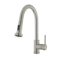 thumbnail image 4 of Nouvet Single Handle, Pull-Down Kitchen Faucet in Brushed Nickel, 4 of 10