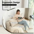 thumbnail image 4 of Leumius Folding Sofa Bed,Memory Foam Sleeper Lounge Chair Bed with Pillow, Floor Mattress Couch with Backrest for Living Room/Dorm/Guest Room/Home Office,Beige, 4 of 13