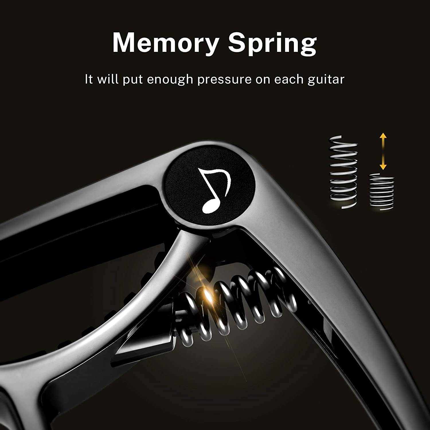 Donner DC-2 Guitar Capo Black with 4 Picks photo 7