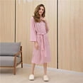 thumbnail image 2 of Decodeary Robe Longue en Polyester Confortable pour Femmes Peignoir de Bain pour Dames Vêtements de Nuit m / TG / TTTG en Option, 2 of 9