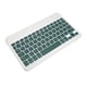 thumbnail image 1 of Teclado inalámbrico Bluetooth de 78 teclas, teclado recargable silencioso ergonómico ultradelgado de 32,8 pies para IOS para Android para Windows verde oscuro, 1 of 14