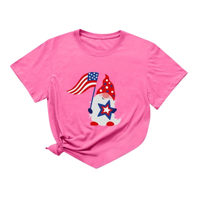 Pompotops Blouse Imprimée à Manches Courtes Col Rond Été pour Femmes et Hommes