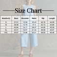 thumbnail image 3 of JULMCOMO Jumpsuits for Women Crew Neck Button Down Casual Bib Overalls Sleeveless Retro Wide Leg Capri Jumpsuit with Pockets Yellow S, 3 of 7
