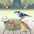thumbnail image 2 of BESTONZON Ceramic Bird Feeder Bird Bath Bowl Bird Food Holder for Garden Outside Decoration, 2 of 4