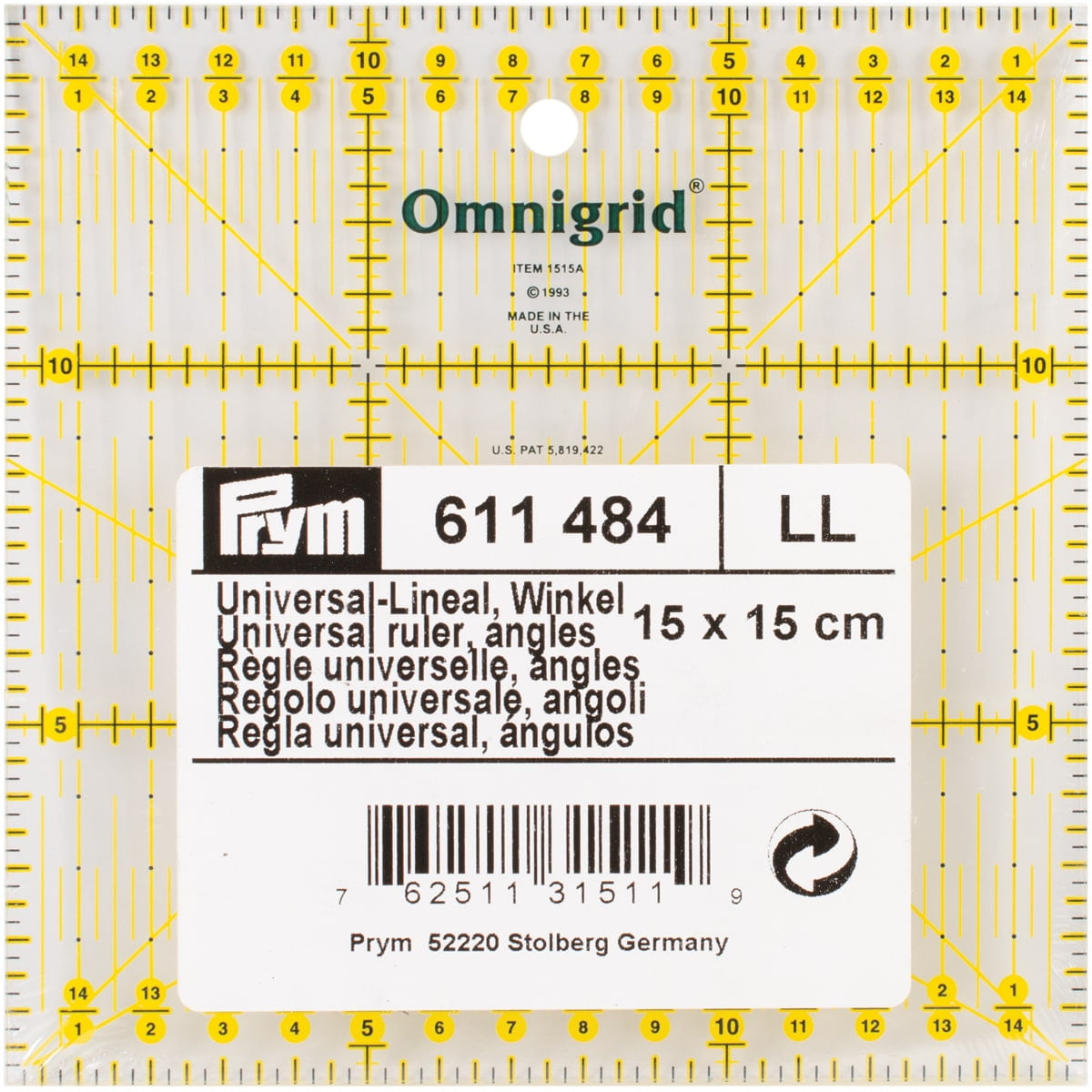Omnigrid Metric Quilter's Ruler 3cm x 15cm