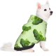 thumbnail image 2 of Fotbe Broccoli 3 Sudadera con Estampado para Perros Pequeños – Suéter con Capucha para Mascotas, Tela Suave de Forro Polar con Bolsillo-X-Large, 2 of 7