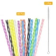 thumbnail image 3 of Pajita Reutilizable para Beber , 48uds 240mm/9.45 Impresas Colores , Sólidas , con Cepillo Limpieza para Bebidas Té Burbujas Congeladas, 3 of 6