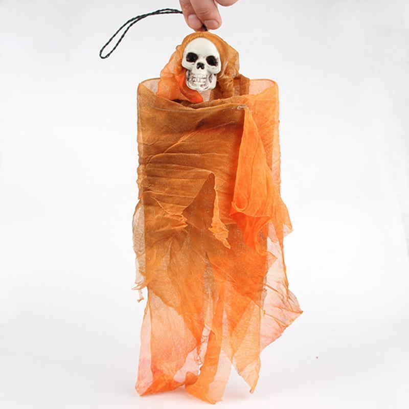 Skull Hanging Ghost Haunted House Grim Reaper Horror Props Halloween Door New Skull Hanging Ghost Haunted House Grim Reaper Horror Props Halloween Door New