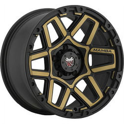 20x9 Mamba 595BZ M23 Matte Black with Bronze Face Wheel 6x5.5 (-12mm)