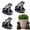 Frog, variant on 3Pcs Pot feet for Outdoor Planters, Planter Risers for Pots, Mini Animal Figurines Ornaments Planter Support, Funny Animals Shaped Pot feet for Indoor Outdoor Plant, Improve Airflow and Drainage