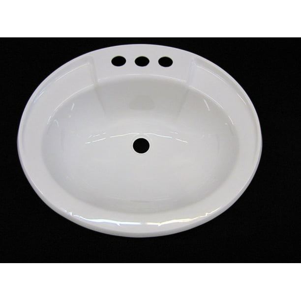 Mobile Home Rv Marine Parts Bathroom Lav Sink White Hardware Drain Assembly Inc Com - Mobile Home Ceramic Bathroom Sinks