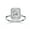 White Gold, variant on Halo Solitaire Engagement Ring for Women, 1.95 Carat (ctw) Radiant and Round Cut Lab Grown Diamond Ring In 14K Rose Gold Over Sterling Silver F-G-H, SI Quality Gifts For Her Ring Size-4