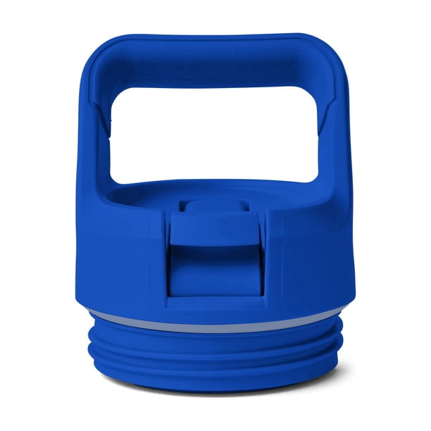 Tapa con pajilla para botella YETI Rambler, azul real, a prueba de fugas