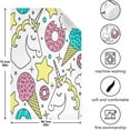 thumbnail image 3 of Coolnut 1 Pack Unicorn and Stars and Ice Cream Kitchen Towels, Soft Highly Absorbent Dish Towels Reusable Tea Towels Set, 28"x 18", 3 of 6