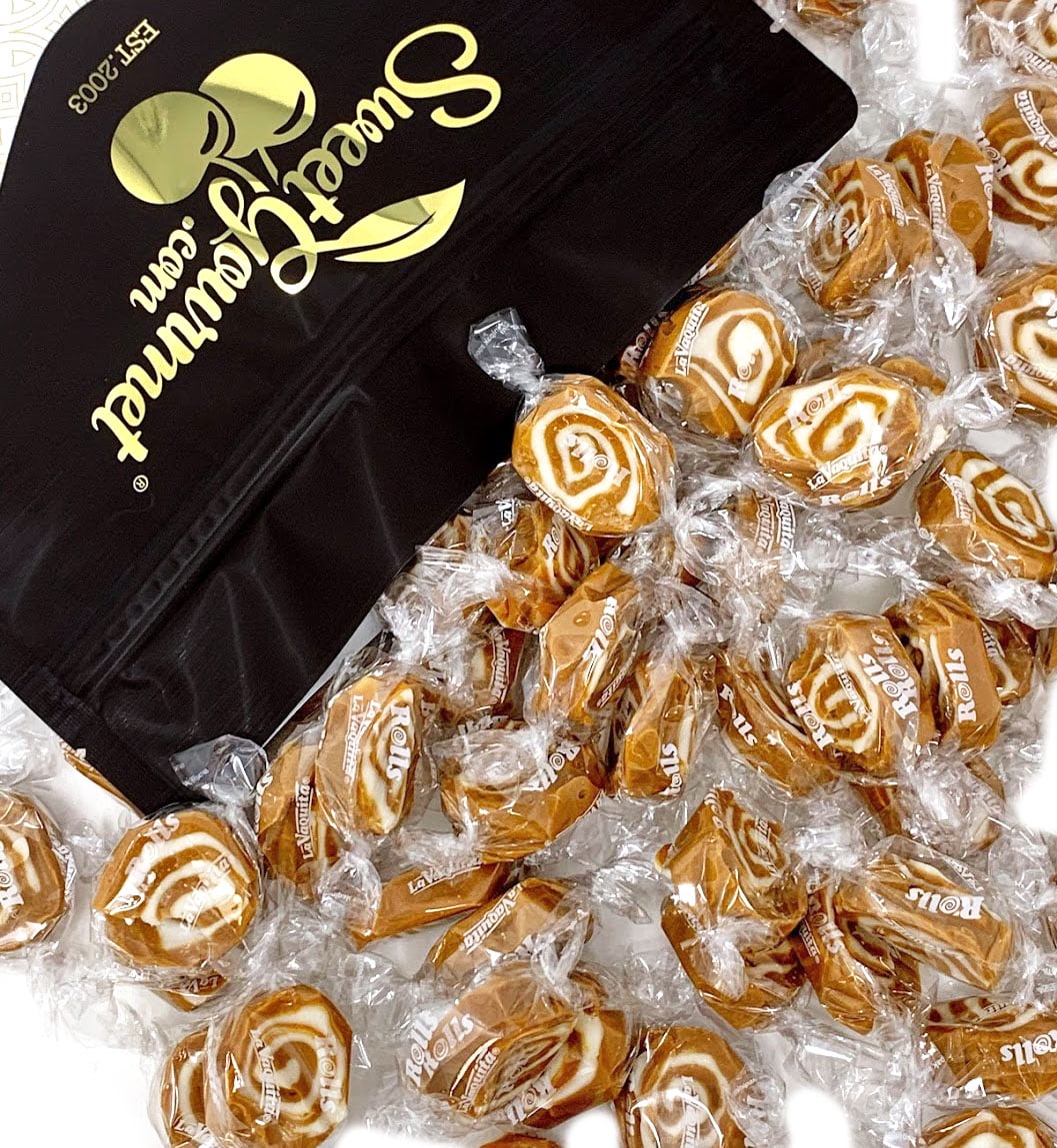 SweetGourmet Coconut Caramel Swirl Rolls | 2 Pounds