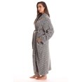 thumbnail image 2 of Just Love Velour Robe Bath Robes for Women Maxi Length (Grey, 2X), 2 of 3