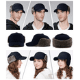 thumbnail image 4 of Comhats Unisex Winter Wool Hat Baseball Cap with Ear Flaps Elmer Fudd Earmuffs Mens Trapper Hunting Navy Blue M, 4 of 8