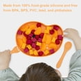 thumbnail image 5 of Baby Silicone Feeder Set, BabyX 3-pcs Zoo Critter-themed Baby Plate with Suction, Spoon and Fork for Babies Toddler Kids, BPA-Free, Baby Utensils Feeding Supplies, Microwave and Dishwasher Safe, 5 of 8