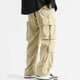 thumbnail image 4 of Pantalones largos de moda para hombre, color sólido, informales, elásticos, con cordones, holgados, deportivos, de trabajo, blusa para hombre, 4 of 4