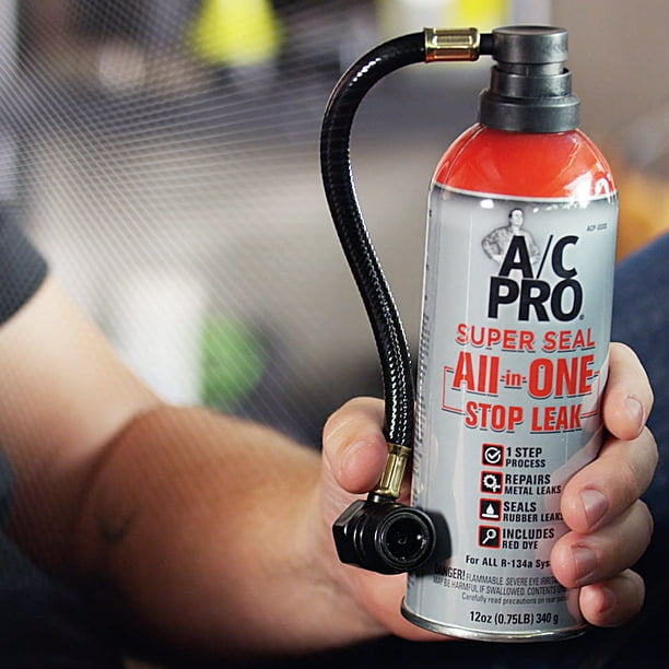 A/C Pro Super Seal All-In-One Stop Leak Charging Kit - 12 oz