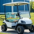 thumbnail image 3 of Uorisanigo Hawaiian Turtle Starfish Golf Cart Seat Cover Polyester Golf Cart Seat Cover Sets Universal Golf Cart Cushions Front Seat for EZGO, Yamaha, Club Car and More 2-Seat Golf Carts, 3 of 7