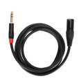 thumbnail image 1 of XLR Male to TRS Cable 1/4in nced 6.35mm o for Electric Guitar Tuner Microphone 2meter, 1 of 4