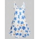 thumbnail image 2 of Vestido de Sol de Talla Grande con Estampados de Flores y Cordones Rosegal  Vestidos Estampados Tallas Grandes, 2 of 5