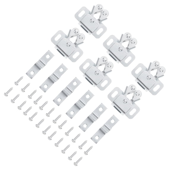 FOMIYES 35-Piece Metal Cabinet Door Latches and Catches Set for Furniture with Universal Fit and Construction