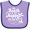 Lavender and Purple, variant on Inktastic The Beach is My Happy Place with Palm Trees Boys or Girls Baby Bib