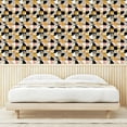thumbnail image 3 of Ambesonne Retro Peel & Stick Wallpaper for Home, Quarter Circles Abstract Art, 13"x36", Dark Yellow Charcoal Grey, 3 of 5