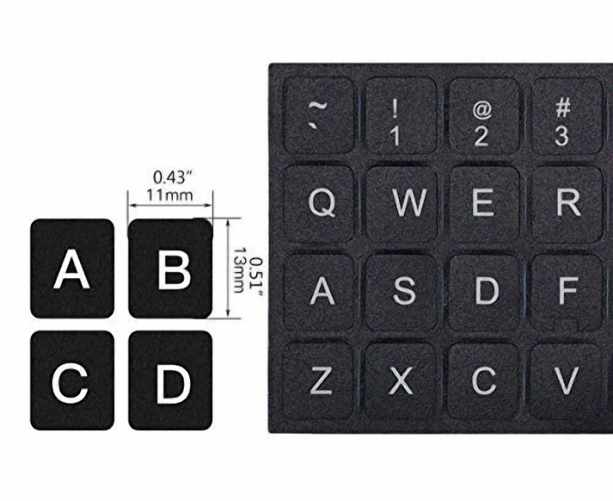 CIRCLE- 3Pcs Universal English Keyboard Letter Stickers, Replacement English Keyboard