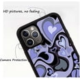 thumbnail image 3 of Cute Phone Cases Aesthetic Purple Heart Phone Case Protective Compatible with iPhone 13 Pro, 3 of 4